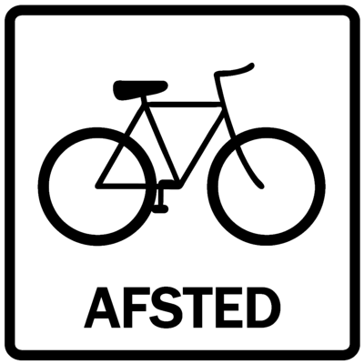 Piktogram - Afsted, cykel