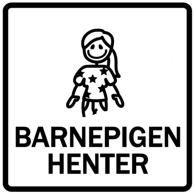 Piktogram - Barnepigen henter