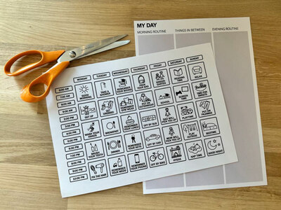 Print selv - Daily routine pictograms