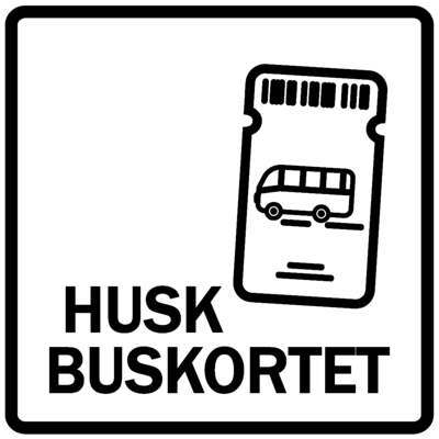 Piktogram - Husk buskortet