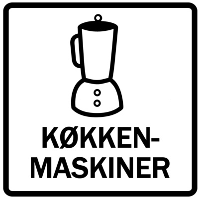 Piktogram - Køkkenmaskiner