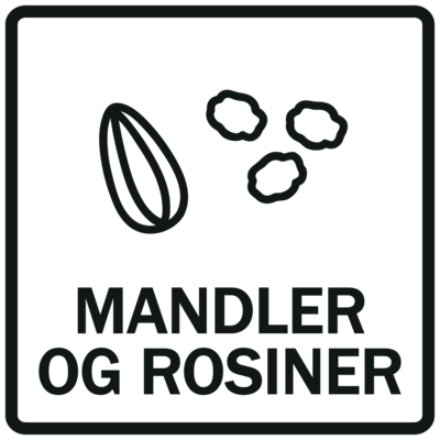 Sticker - Mandler og rosiner