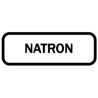 Piktogram - Natron, krukke sticker