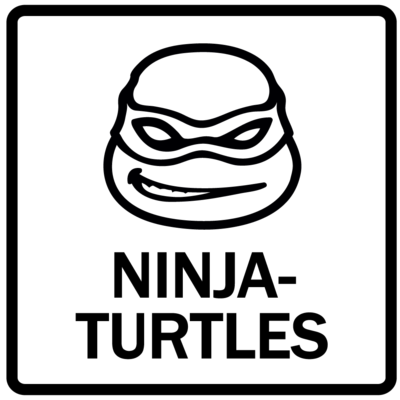 Piktogram - Ninja turtles