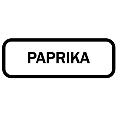 Piktogram - Paprika, krukke sticker