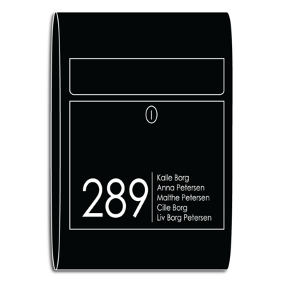 Postkassesticker - moderne