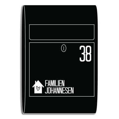 Postkassesticker med hus