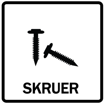 Piktogram - Skruer