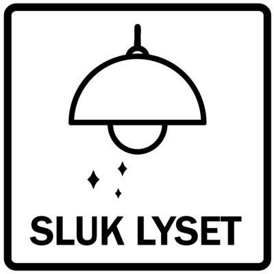 Piktogram - Sluk lyset