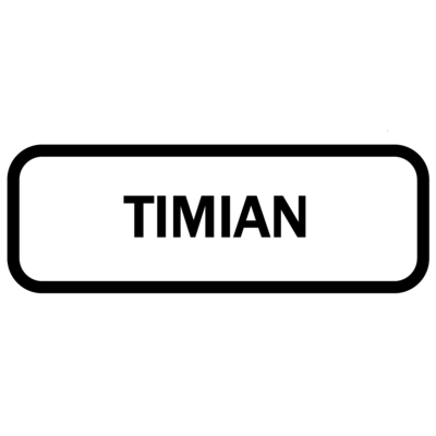 Piktogram - Timian, krukke sticker