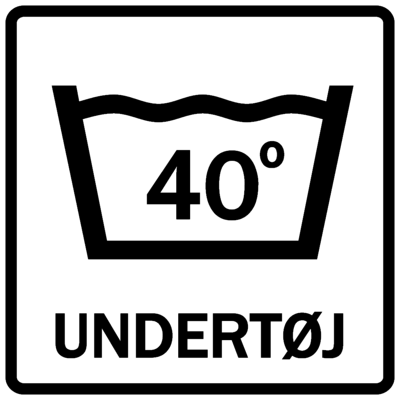 Vaskemærker - Undertøj, 40 grader