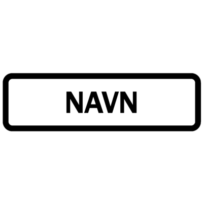 Sticker - Valgfrit navn