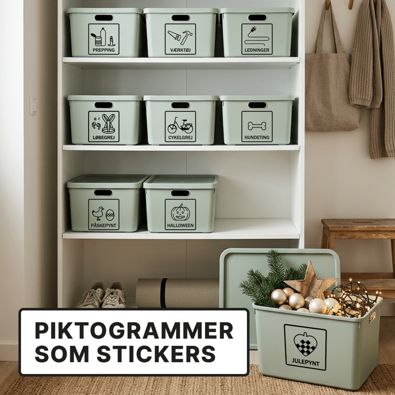 piktogram stickers til børn og voksne