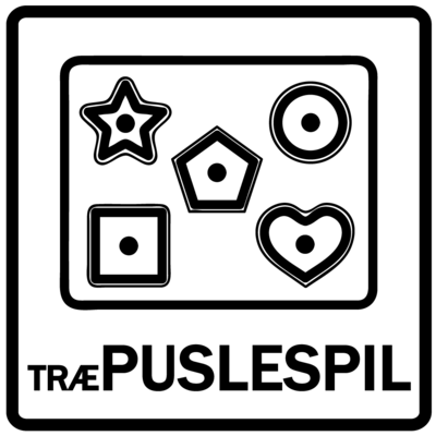 Piktogram - Træpuslespil